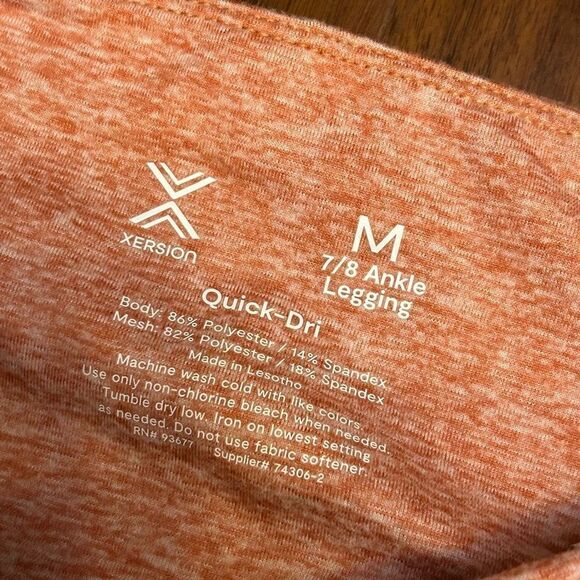 Xersion women’s pocket high-rise quick-dri ankle leggings size 7/8 NWT - Picture 2 of 9